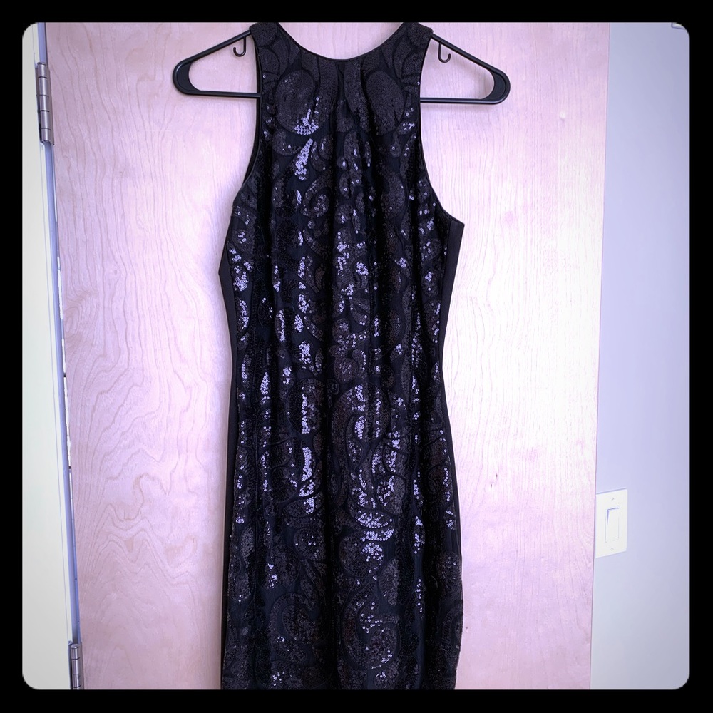 Like New Alex + Alex High-neck Sequin Dress, Sz S